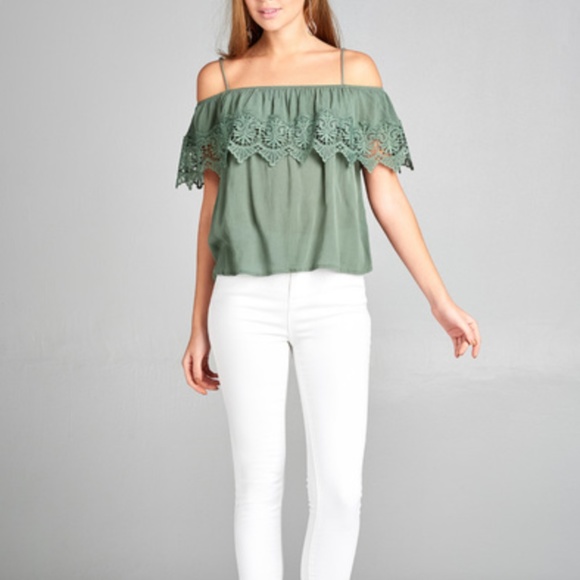 Pastel Sage Green Blouse - Picture 2 of 4
